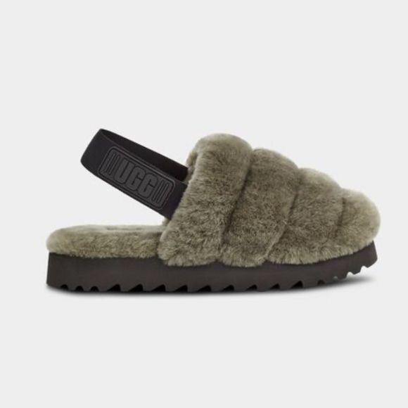 UGG Shoes - NWT UGG Women's Super Fluff Slipper in Burnt Olive Size 8